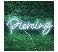 XENITE Néon Enseignes lumineuses Decor Panneau Commercial Alimenté Par USB, Lumières Néon Piercing, Pour Décor De Studios Tatouage Et Salon Beauté, 19.7cmx49cm