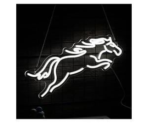 XENITE Néon Enseignes lumineuses Decor Panneau Lumineux Au Néon Pour Cheval LED À Intensité Variable, Pour Homme, Cave, Bar, Bureau, Zoo Décoration Murale, Alimenté Par USB 18.6cm×44cm