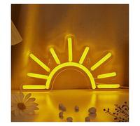 XENITE Néon Enseignes lumineuses Decor Panneau Lumineux LED En Forme De Lever Du Soleil Alimenté Par USB Décoration Murale Lampe Néon Pour Fête Maison Éclairée 22cm×12cm
