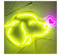 XENITE Néon Enseignes lumineuses Decor Panneau Néon Golden Retriever, Chien Mignon, Lumière, Luminosité Réglable, Lampe De Nuit USB Pour Décoration Murale De Fête À Domicile, 41cm×26cm