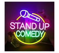 XENITE Néon Enseignes lumineuses Decor Panneau Néon Stand Up Comedy Pour Décoration Murale LED Pour Bar, Chambre À Coucher, Lumière Alimentée Par USB Avec Interrupteur 35cmx32cm