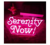 XENITE Néon Enseignes lumineuses Decor Serenity Now Enseigne Au Néon À Intensité Variable Pour Chambre À Coucher Bureau Bar À Boissons Hôtel Boutique Salle De Jeux Décoration 15.75inx8.07in