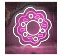 XENITE Néon Enseignes lumineuses Decor Sweet Donuts Neon, Enseignes Lumineuses LED Au Néon Alimentées Par USB, Pour Magasin, Cuisine, Boulangerie, Salon, Fête D'anniversaire 33cm×33cm