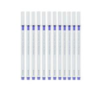 Xeno Vivid Liner Lot de 12 stylos à encre gel à pointe fine 0,38 mm avec 12 couleurs assorties Bleu