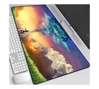 Xenoblade Chronicles Tapis de Souris Gaming XXL, 900x400mm, Anime Mouse Pad - Surface spéciale améliore la Vitesse et la précision, 3mm Base en Caoutchouc Antidérapant Surface-pour Ordinateur et PC, F