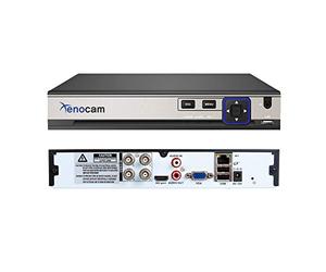 Xenocam 4CH 5M-N/1080N Full Haute Définition Hybride pour AHD/TVI/CVI/Analogique/IP DVR H.265 CCTV Enregistreur vidéo P2P Surveillance de téléphone à distance pour système de surveillance de sécurité