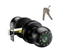 Xenocam Bouton de porte à empreinte digitale, serrure de porte électrique, serrure de porte intelligente, serrure de porte biométrique, serrure intelligente avec contrôle par application, chargeur de