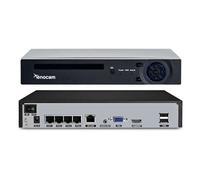 Xenocam Enregistreur vidéo réseau 4 canaux PoE NVR 5 MP H.265 Prend en Charge jusqu'à 4 caméras IPcam 5 MP/4 MP/3 MP/1080p et Toutes Les caméras IP détection de Mouvement
