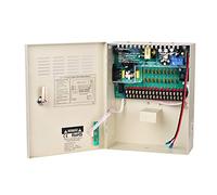 Xenocam Unité d'alimentation régulée en métal 18 canaux 12 V 10 A CC avec batterie de secours pour alarmes antivol caméras de vidéosurveillance Contrôle d'accès PTZ