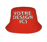 Xenorith Bob Personnalisable Bob Chapeau Personnalisé Chapeau de Peche Homme Femme Ajoutez Un Design Rigolo avec Logo ou Texte bob - Idée Cadeau Originale Soleil pour Randonnée
