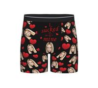 Xenorith Caleçon personnalisé Boxer personnalisé Homme Calecon Personnalisable avec Votre Photo Visage Boxer Drôle idee Cadeaux Homme Original pour Petit ami, Mari,Lui S-XXL