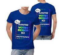 Xenorith T Shirt Personnalisé Homme Femme - Tee Shirt Personnalisable avec Texte Photo Logo, Cadeau Drôle, Coupe Unisexe, T-Shirt Imprimé à Créer Soi-Même