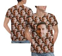 Xenorith T-Shirt Personnalisé - Tee Shirt Personnalisés à Imprimer avec Logo Texte Photo, T Shirt-Couple, Cadeau Humour à Créer Soi-Même Homme Femme