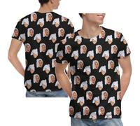 Xenorith T-Shirt Personnalisé - Tee Shirt Personnalisés à Imprimer avec Logo Texte Photo, T Shirt-Couple, Cadeau Humour à Créer Soi-Même Homme Femme