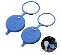 XENQITO 2 Pièces Bouchon Bocal Réservoir Lave Glace, Bouchon De Bouteille De Lave,Bouchon de Reservoir Lave Glace, Bouchons de Rechange pour Réservoir Pour Peugeot 106 206 207 306 Citroën C4 C5 (Bleu)