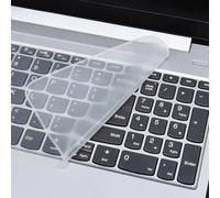 XENQITO 3 Pcs Film Protecteur de Clavier en Silicone Transparent Universel Compatible, Silicone Keyboard Protector Film avec Ordinateur Portable 13-14 Pouces Ordinateur Portable, Netbook (Transparent)
