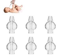 XENQITO 6 PIÈCES Seringue Nasale Bebe,Embout Seringue Nasale Bebe En Silicone,Embout mouche bebe Pour Seringue Lavage De Nez Bebe,Embouts Jetables,Embout Mouche Bebe En Silicone