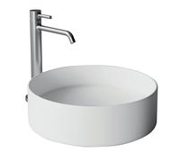 Xenz Coco Vasque à poser 40x40x12cm rond céramique blanc brillant AL8405-01