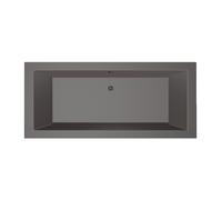 Xenz Society Baignoire duo - 180x80x53 - bonde Centrale - acrylique - anthracite 6853-05