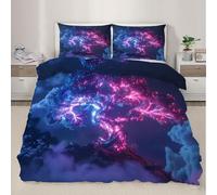 XEODIAT Parure de lit avec housse de couette sur le thème des arbres sacrés fantastiques pour enfants, garçons et garçons, housse de couette décorative pour lit super king size