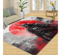 XEODIAT Tapis Guerrier Black Armor - Tapis de sol pour salon, décoration d'intérieur - Tapis pour chambre d'enfant - 70 x 140 cm