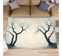 XEODIAT Tapis simple avec motif d'arbre mort pour salon, 120 x 180 cm, tapis imprimé antidérapant pour chambre à coucher