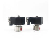 XEOWHUPG Électrovanne Haute Pression normalement fermée en Acier Inoxydable 304, 220 V CC, 12 V/24 V, Orifice 1,2 mm/2 mm, 200 bar/100 Bar, 1 pièce(Dc12v-1.2mm 200bar,1/8inch)