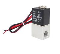 XEOWHUPG Électrovanne pneumatique à Action directe, normalement fermée, 12 V, 24 V, 110 V, 220 V, 1/4" et 1/8"(5V,1/8 inch)