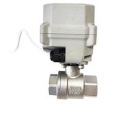 XEOWHUPG Vanne proportionnelle 3/4 "1" SS304 15Nm DN20 DN25, vanne de contrôle de débit électrique 0-10V ou 4-20mA avec Commande Manuelle, Protection IP67