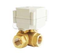XEOWHUPG Vanne proportionnelle 3/4 '', Signal de Commande à 3 Voies DC9-24V 0-5V 0-10V ou 4-20mA for la Modulation de l'eau, Engrenages métalliques, Protection IP67
