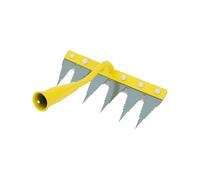 Xepasiay Râteau de Jardin,Décompacteur et arracheur de Mauvaises s Robuste,Outil arrache-pour Gazon - pour la Cour, Le Parterre de Fleurs, la Serre, la pépinière, Le verger, la Ferme, l'extérieur, Le