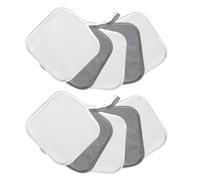 XEPST 10 PCS Serviette Démaquillante en Microfibre, Lingette Demaquillante Lavable, Visage Démaquillants Réutilisable Lavable pour Toute la Peau Laver 15 x 15 CM