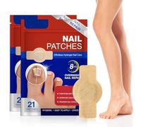 XEPWOLU 42 Pièces Fongiques, Nail Patches, Patchs Traitement Mycose Ongles Des Pieds, Force Supplémentaire 8 Heures Réparation D'Ongles, Efficace Contre Les Infections Fongiques