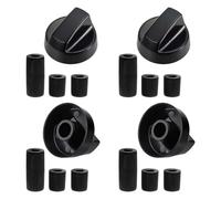 XEPWOLU Bouton De Commande Universel Noir Pour Toutes Les Marques De Fours, Cuisinières Et Plaques De Cuisson (Paquet De 4)