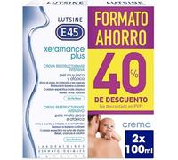 Xeramance Lutsine E45 - Crème restructurante intensive 2 x 100 ml - Pack économie 2e unité 40 % - Crème réparatrice pour peaux très sèches et atopiques - Sans parfum et cliniquement testée