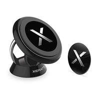 Xeratti™ Support de téléphone de voiture | Support magnétique universel pour tableau de bord pour téléphones et tablettes Apple iPhone 12, 11, Google Pixel, support de bureau pour smartphone