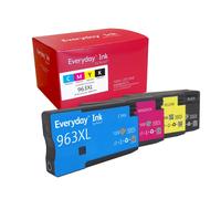 Xerox Everyday HP 963XL 4 packs de cartouches d'encre remanufacturées - Remplace 3JA30AE/3JA27AE/3JA28AE/3JA29AE/3JA26AE/3JA23AE/3JA24AE/3JA25AE (Upgrade-Reinforced Chip)