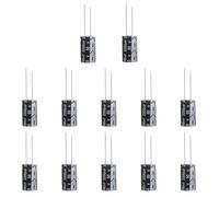 Xerteam Elkos Lot de 12 condensateurs 50 V 2200 UF Condensateur électrolytique en aluminium 2000 µF 50 V pour différentes applications électroniques pour appareils ménagers et blocs d'alimentation à