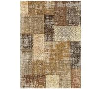 XESZIEO Salon Lavable Tapis Chambre Tapis Rectangulaire Tapis Marron Vintage Intérieur Antidérapant Tapis,160 x 230 cm