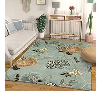 XESZIEO Tapis de Couloir Long Cuisine Devant Evier Lavable Tapis de Passage Tapis Chambre Coucher,Bureau Couloir Tapis Longs,Motif Vert Vintage Tapis Décoratif,70 x 200 cm
