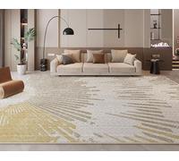 XESZIEO Tapis Design Antidérapant Doux Poils Courts-pour Salon,Chambre Coucher Salle Jaune Abstrait Rectangulaire Tapis 200 x 250 cm