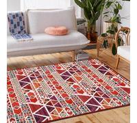 XESZIEO Tapis Design Antidérapant Doux Poils Courts-pour Salon,Chambre Coucher Salle Vintage Abstrait coloré Rectangulaire Tapis 200 x 250 cm