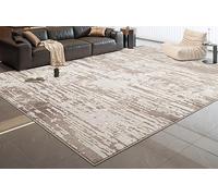 XESZIEO Tapis Salon Lavable Tapis Chambre Pile Courte Tapis Gris Brun Abstrait Rectangulaire Tapis Antidérapant Intérieur Moelleux pour Chambre,120 x 180 cm