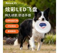 XEUCH Disque Volant Lumineux LED | Frisbee Intelligent 16 Millions de Couleurs | Étanche IP65 & Mode Compétition | Jouet Plein Air Chien & Famille White