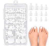 XEUKAN 120 Pièces d'Ongles de Pied Blancs à Presser, Faux Ongles Pieds, Press on Nails Pieds