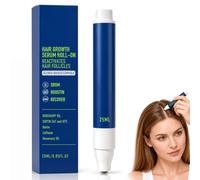 XEUKAN Sérum de croissance des cheveux au romarin, roll-on, 25 ml, sérum bloquant le cuir chevelu, favorise le flux d'oxygène, réduit la chute des cheveux, convient à tous les