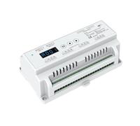 XEUVYMWT Décodeur DMX numérique D4 D4-E D4-XE D5 D12 D24 DS DS-L, décodeur DMX512-SPI et contrôleur, Affichage CV/Rail Din/Gradation Multiple(D12)