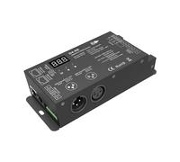 XEUVYMWT Décodeur DMX numérique D4 D4-E D4-XE D5 D12 D24 DS DS-L, décodeur DMX512-SPI et contrôleur, Affichage CV/Rail Din/Gradation Multiple(D4-XE)