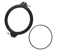 Xevinas Bague de serrage, système de filtre à sable, bague de serrage avec bague d'étanchéité, pièces de rechange universelles, pour système de filtre à sable (noir)