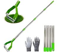 Xevinas Binette de jardin avec manche - 125 cm - Dispositif de désherbage - En acier inoxydable - Avec manche - Sarcloir polyvalent - Pour désherber, scarifier et légumes (160 cm)